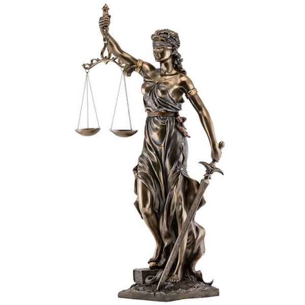 Blind Lady Justice Statue 29.5" High